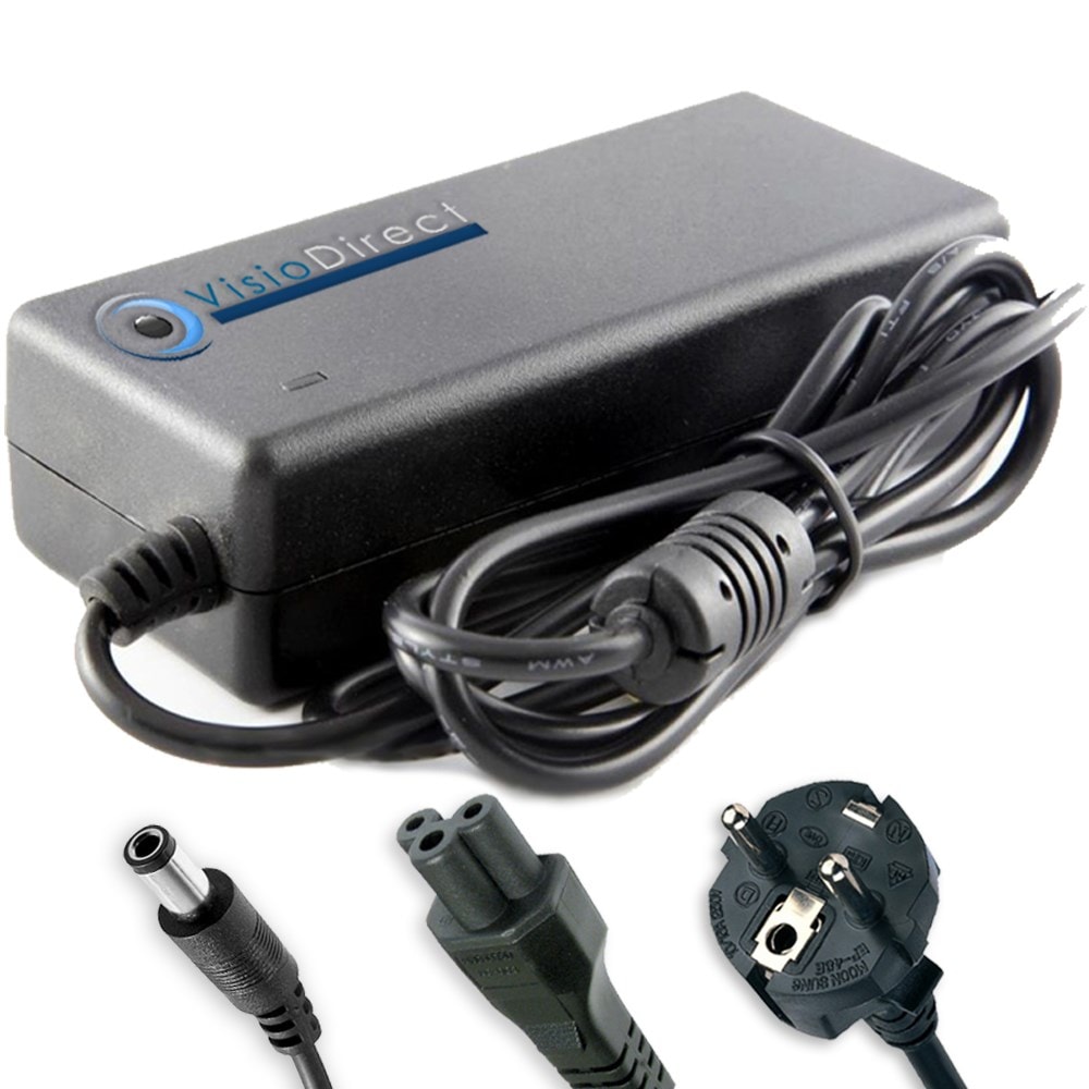 Chargeur Alimentation Pour Portable Toshiba Satellite P200-1G4 - Neuf Sous Emballage, Marque Visiodirect