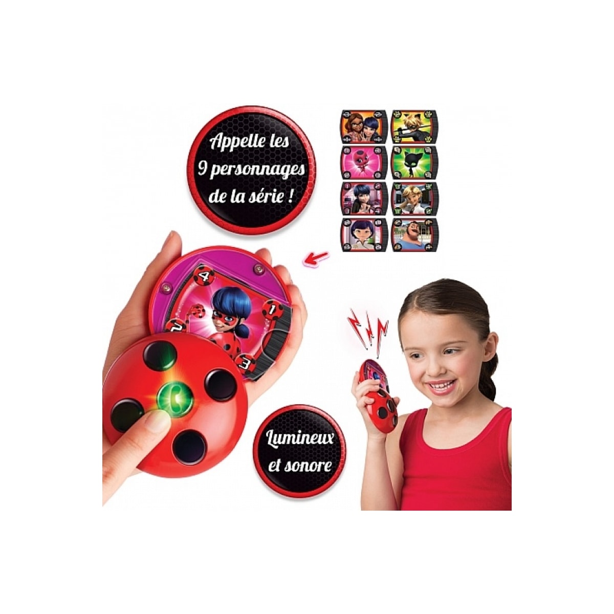 BANDAI Miraculous – Téléphone magique de Ladybug -FR