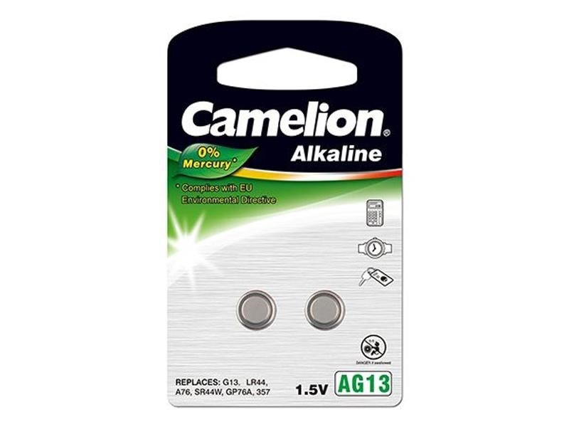 Pack de 2 piles bouton Camelion AG13 0%HG CAMELION MK15298 Pas Cher 