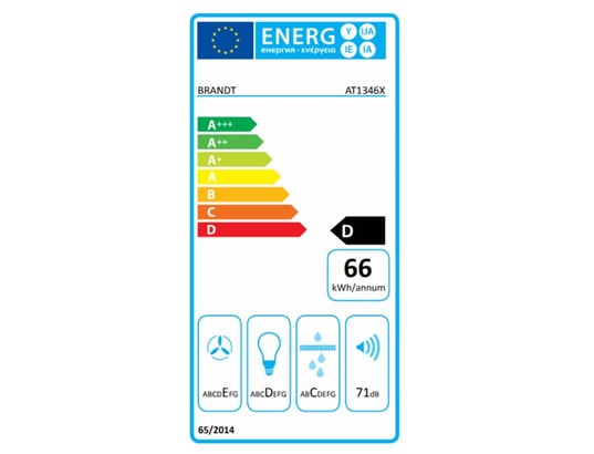 Hotte encastrable AT1346X - Brandt Electroménager