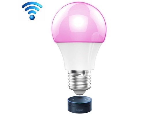 Ampoule LED Connectée Alexa Echo Google Home Variateur RGB Lumière Ambiance  Culot E27 WiFi YONIS Pas Cher 
