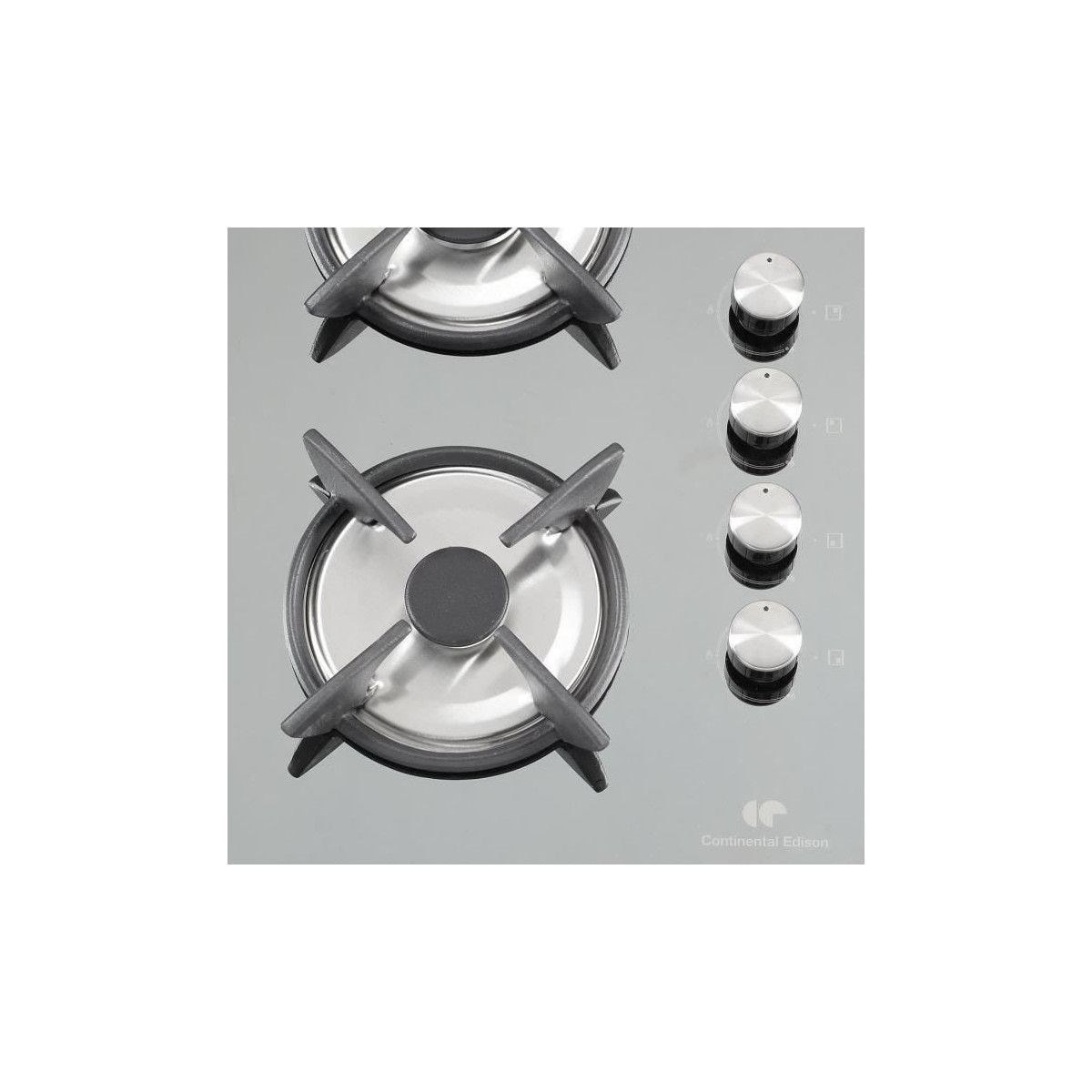 CONTINENTAL EDISON CECTG4FM2 Table de cuisson gaz4 foyersL59xP52cm