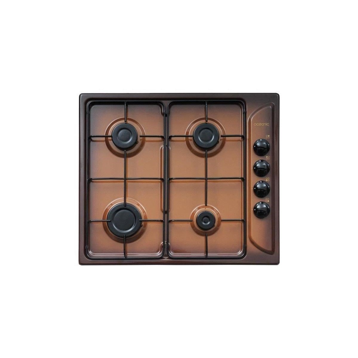 OCEANIC OCEACTG4TF Table de cuisson gaz4 foyers7,05kWL58xP50cm