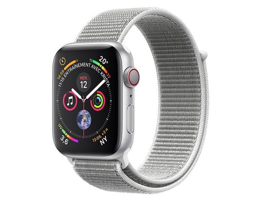 Achat reconditionné Apple Watch Series 8 45 mm Boîtier en aluminium couleur  argent avec bracelet Sport couleur blanc [Wi-Fi + Cellulaire]