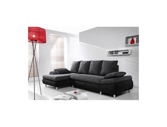 Tendencio Canape D Angle Convertible Milo Tissu Noir Angle Gauche Tendencio Ma 80ca94 Tend 0pqvr Pas Cher Ubaldi Com