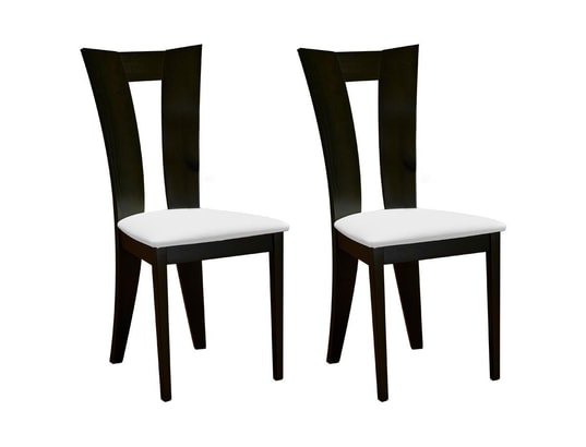Lot de 2 chaises scandinaves Lalix Chêne Clair & Noir
