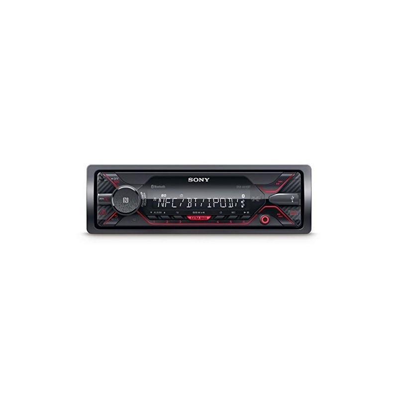 Sony DSX-A410BT connecteur MP3 Autoradio avec Bluetooth, NFC, USB, AUX et  iPod/iPhone Control Rouge Éclairage SONY