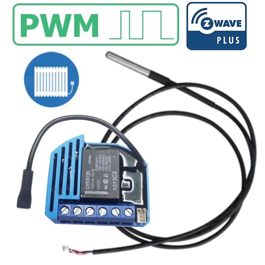 Module thermostat PWM encastrable ZWave Plus avec sonde QUBINO