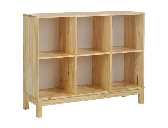 Étagère à Casiers En Pin Naturel - 52 X 3,5 X 46 Cm, 51 Compartiments, Idéale Pour Collections Ou Rangement - 7