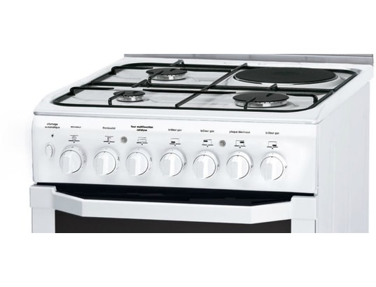cuisinière mixte indesit
