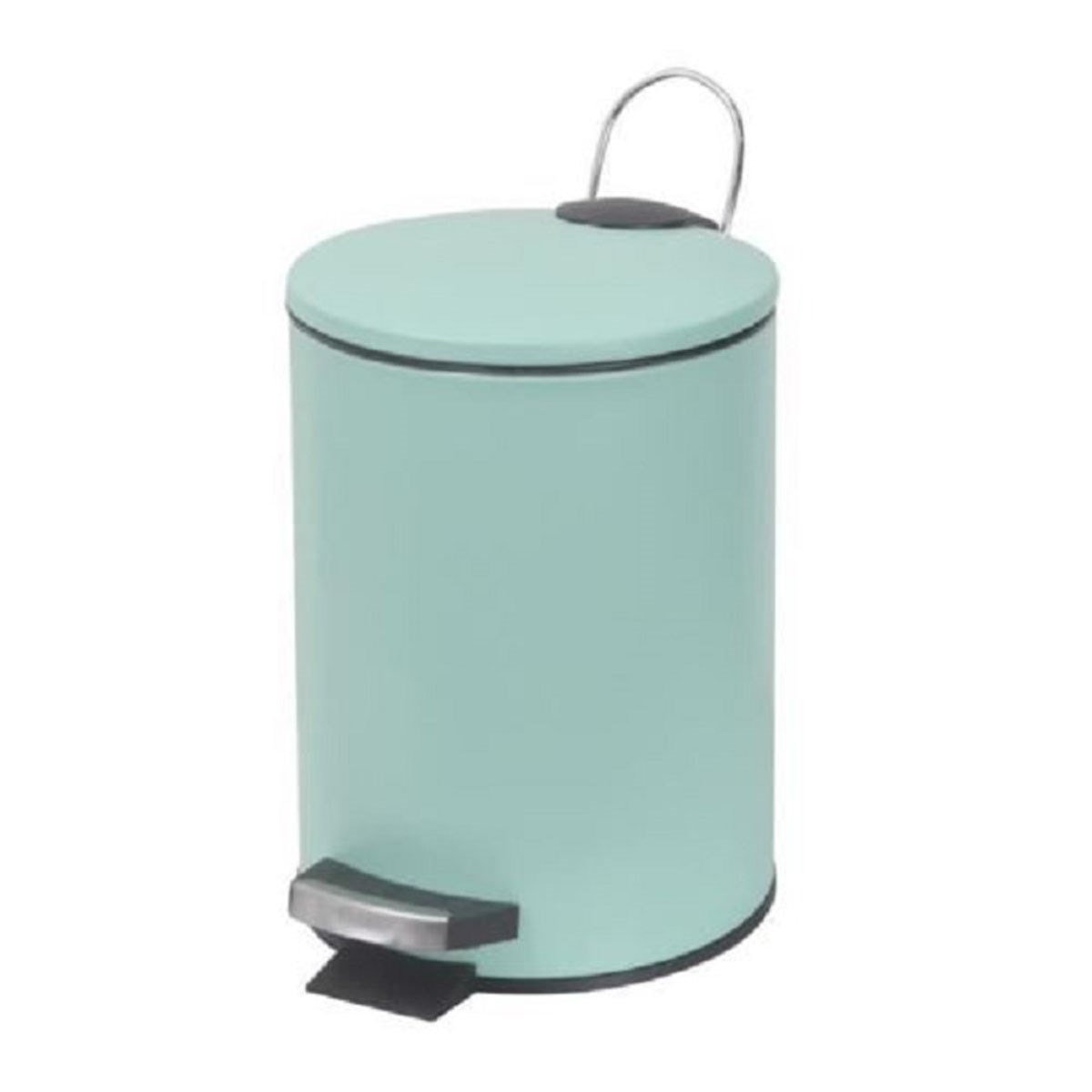 Poubelle Rectangulaire à Pédale Coloris Bleu Mat - 30 Litres -PEGANE