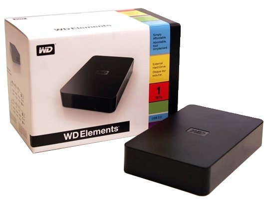 WD Elements Disque Dur Externe Portable 2 To - USB 3.0 - WDBU6Y0020BBK-EESN