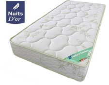 Matelas Ferme + Alèse 120x190 x 15 cm + Oreiller Visco - 5 zones de Confort  - Ame Mousse Poli Lattex Haute Résilience - Hypoalle