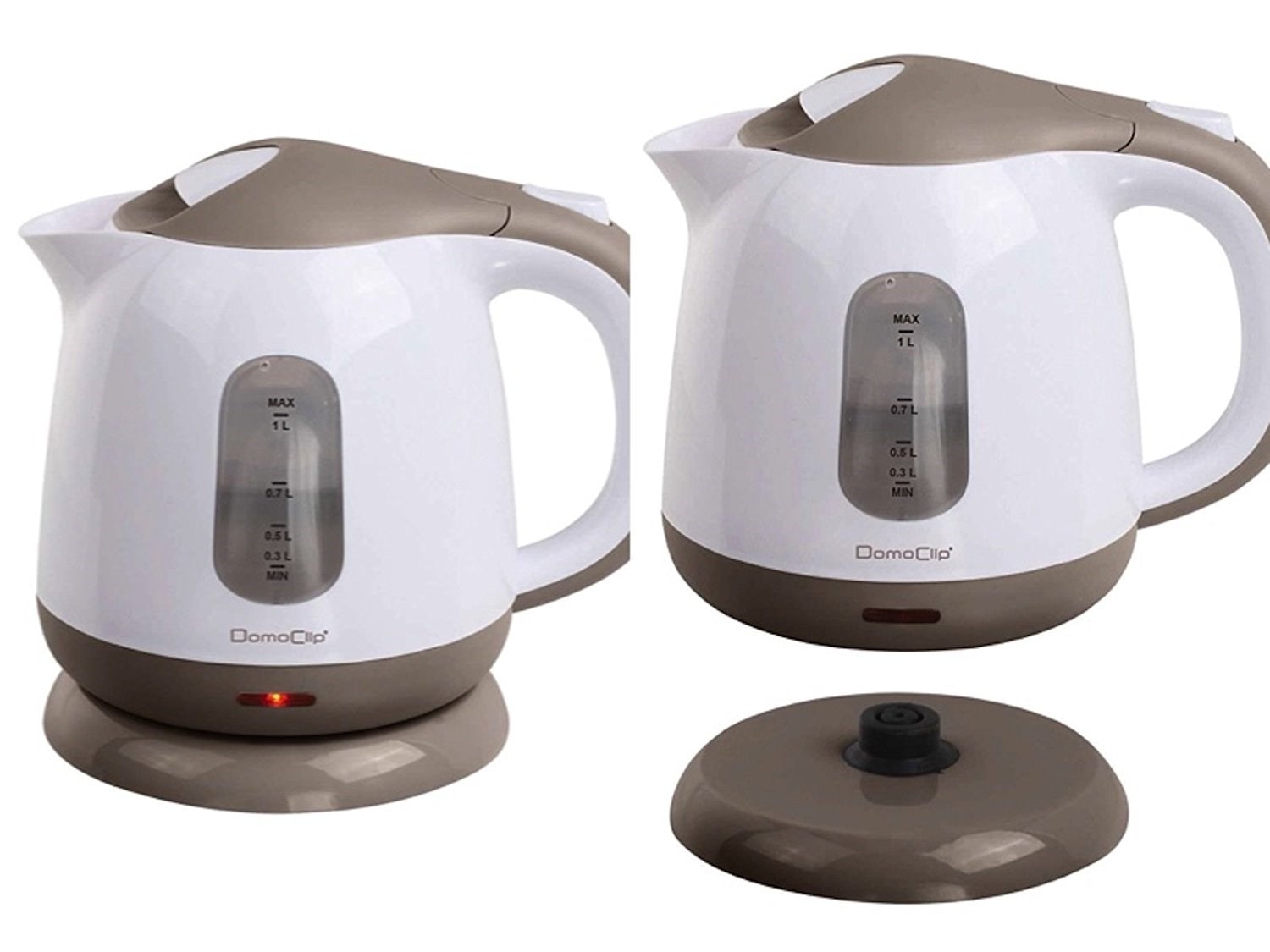 Bouilloire électrique sans fil taupe DOD143T DOMOCLIP dod143t