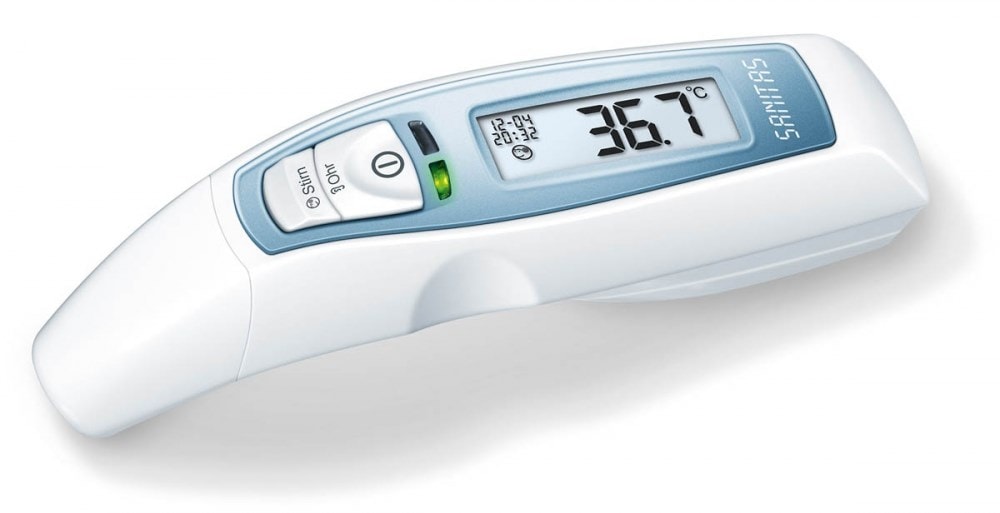Sanitas Thermomètre corporel multifonction auriculaire et frontal SFT 65 SANITAS 2654 Pas Cher