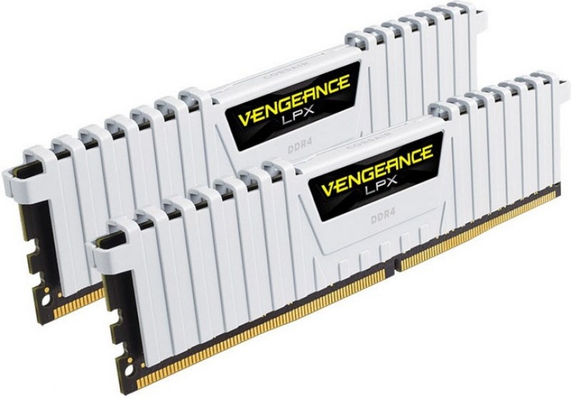 Barrettes mémoire RAM DDR4 16 Go (Kit 2x8Go) Corsair Vengeance LPX PC25600 (3200 Mhz) (Blanc