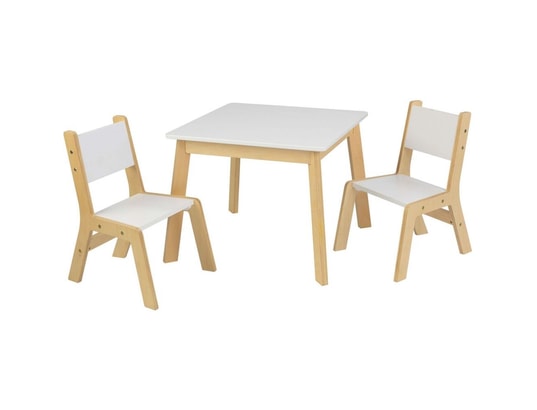 Ensemble table de rangement et 2 chaises pocket - naturel KIDKRAFT