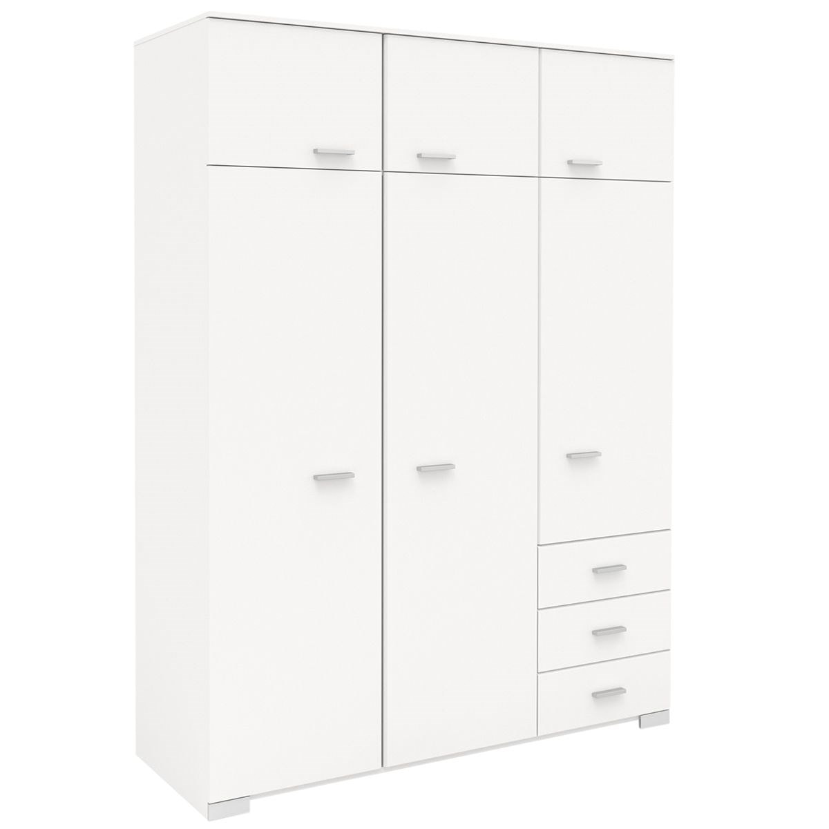 Jupiter Blanc Armoire 6 Portes 3 Tiroirs ALTOBUY 9195