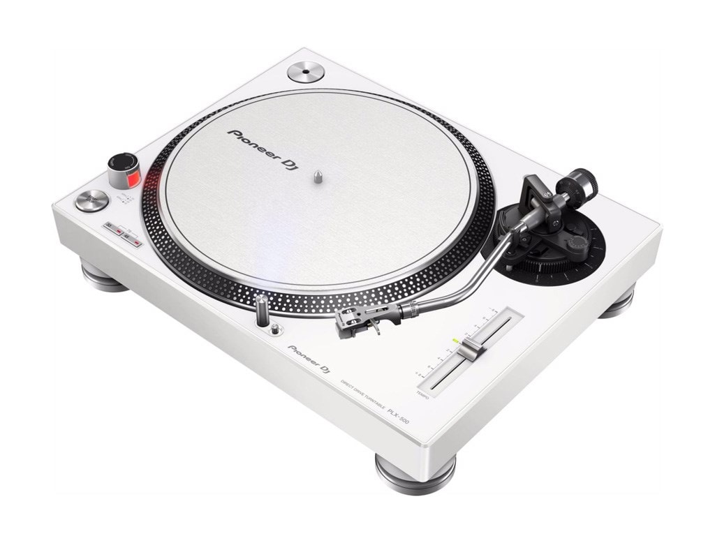 Pioneer DJ Platine Vinyle Blanc PLX-500 White PIONEER DJ Pas Cher 