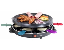 Princess 162810 Raclette Et Pierre à Cuire Party 4 - Appareil 2-en-1 Pour Soirée Convivial 2-4 Personnes, Thermostat Réglable