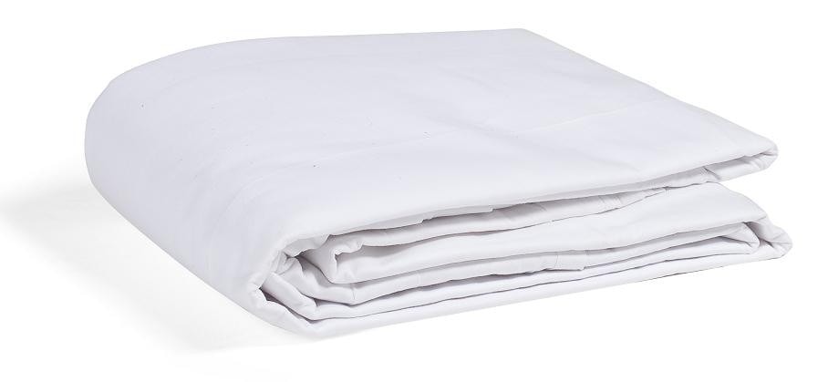 Drap housse 100% coton blanc - bonnet 27 cm 110x200 TERRE ...