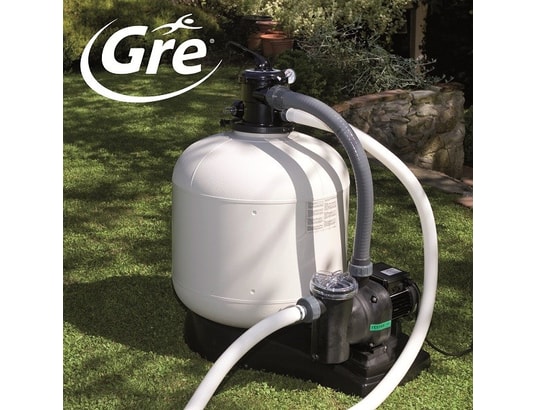 Filtre à Sable Gre 770803 4m³/h 220W - Pour Piscine Hors-sol Ou Enterrée - Diamètre 300mm