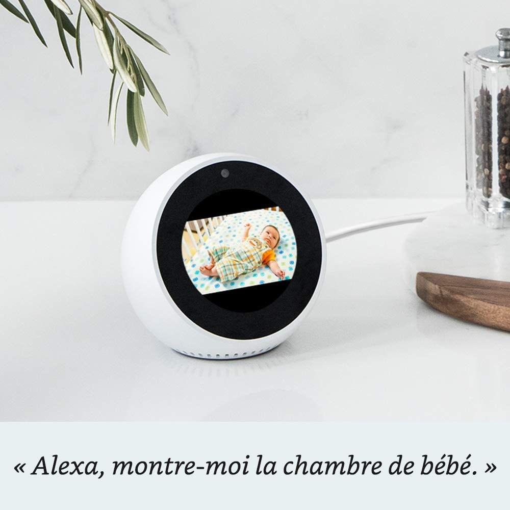 Echo Spot reveil Connecte avec Alexa Noir