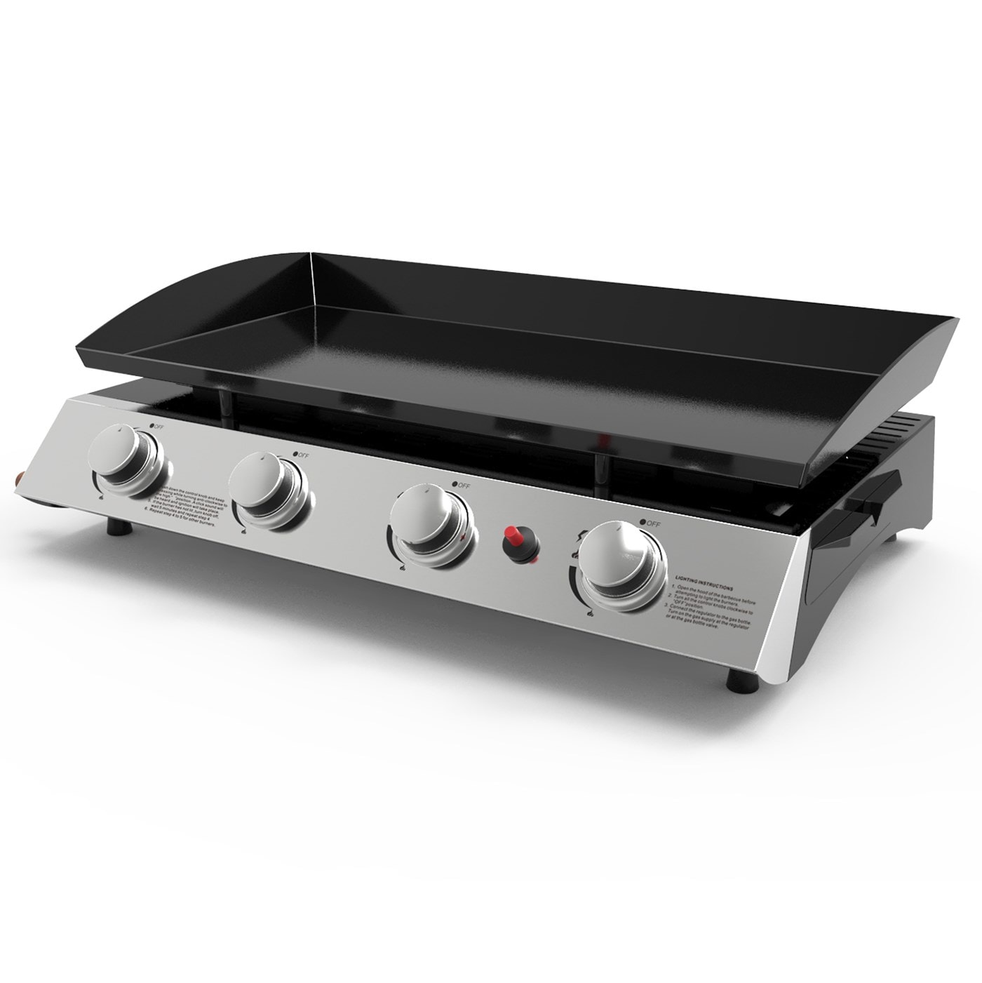 plancha gaz 10kw plaque acier email 80x36.8cm 974.0014 FAVEX Pas Cher