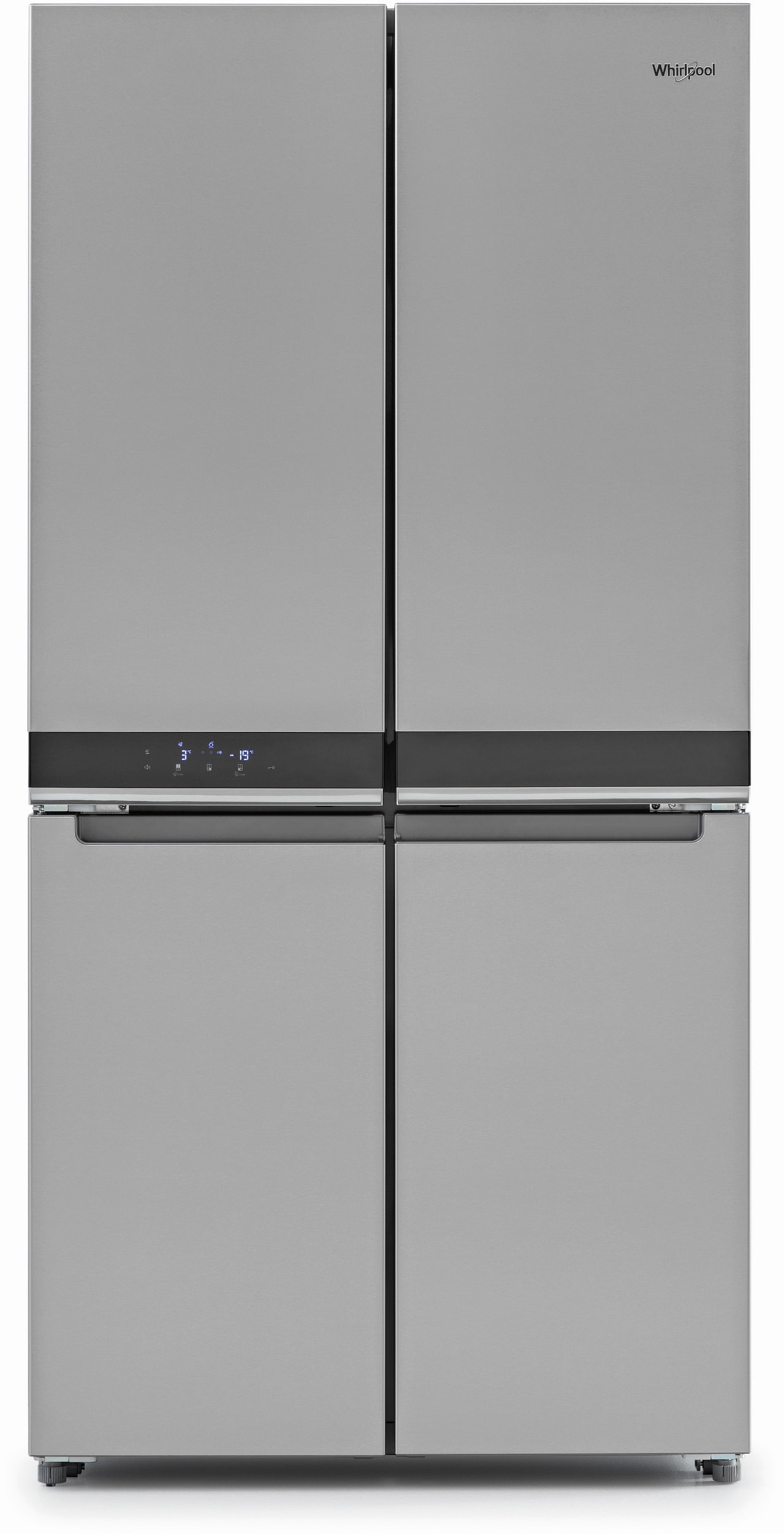 Dégivrage automatique Réfrigérateur américain Whirlpool WQ9E1L 591 litres Classe A+ / Pose libre Réfrigérateur 4 portes Inox Réfrigerateur/congel : No Frost/No Frost 