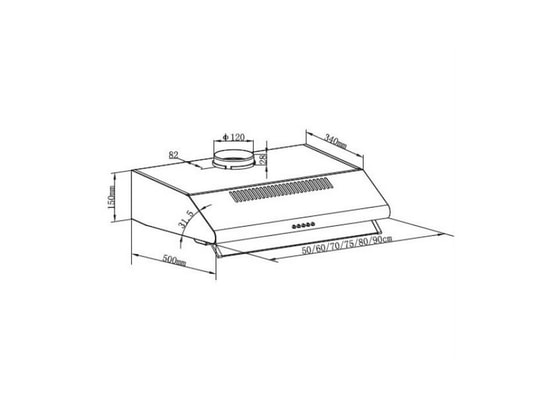 HOTTE TIROIR AMICA AH6416