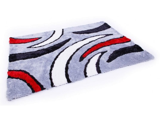 Tapis Gris Shaggy Design 80 X 150 Cm Pegane Pegane Ma