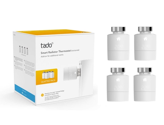 Têtes Thermostatiques intelligentes - Quattro Pack TADO
