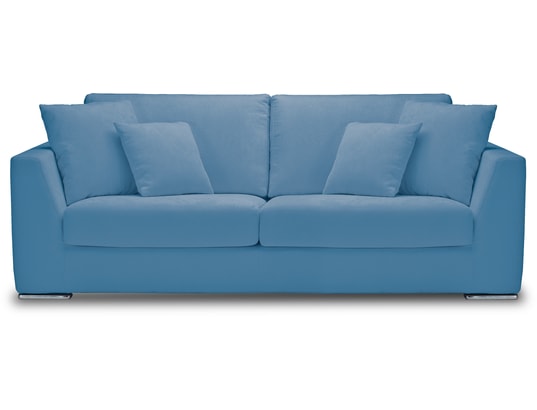 Canape Tissu City Monaco 2 Pl Tissu Bonbon Bleu Pas Cher Ubaldi Com