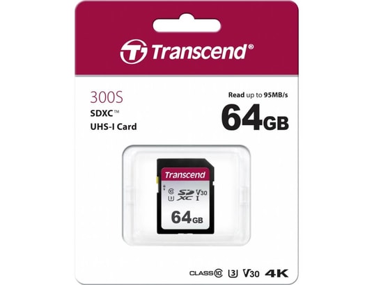 Carte Mémoire CompactFlash Transcend 64 Go - Vitesse Lecture 90 Mo/s, écriture 60 Mo/s - Réf. TS64GCF170