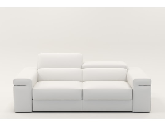 Billy Canape Design 3 Places En Cuir Blanc Mobilier Deco Ma