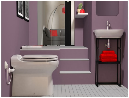 Toilette sanibroyeur Sanicompact Elite SFA SFA 7228 Pas ...