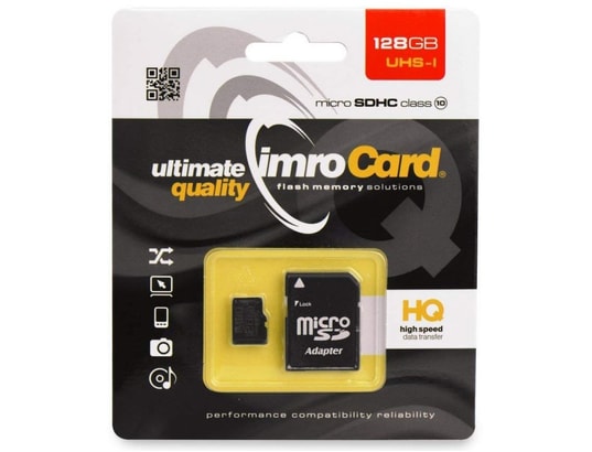 Carte Memoire Micro Sd 128 Go Micro SDHC/SDXC Class 10+Adaptateur+