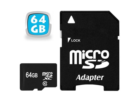 Carte mémoire Micro SD SDXC 64 Go Gb classe 10 tablette smartphone MP3  YONIS Pas Cher 