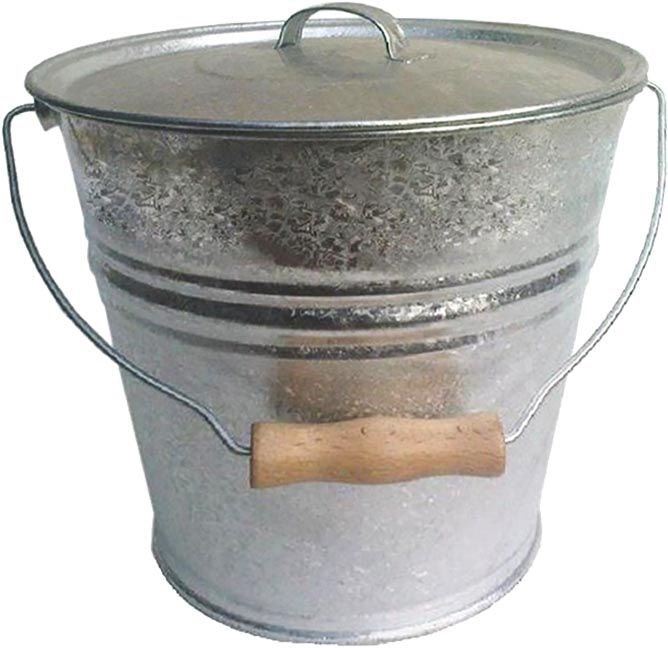 Seau en métal galvanisé 10 litres pour cendres - Provence Outillage