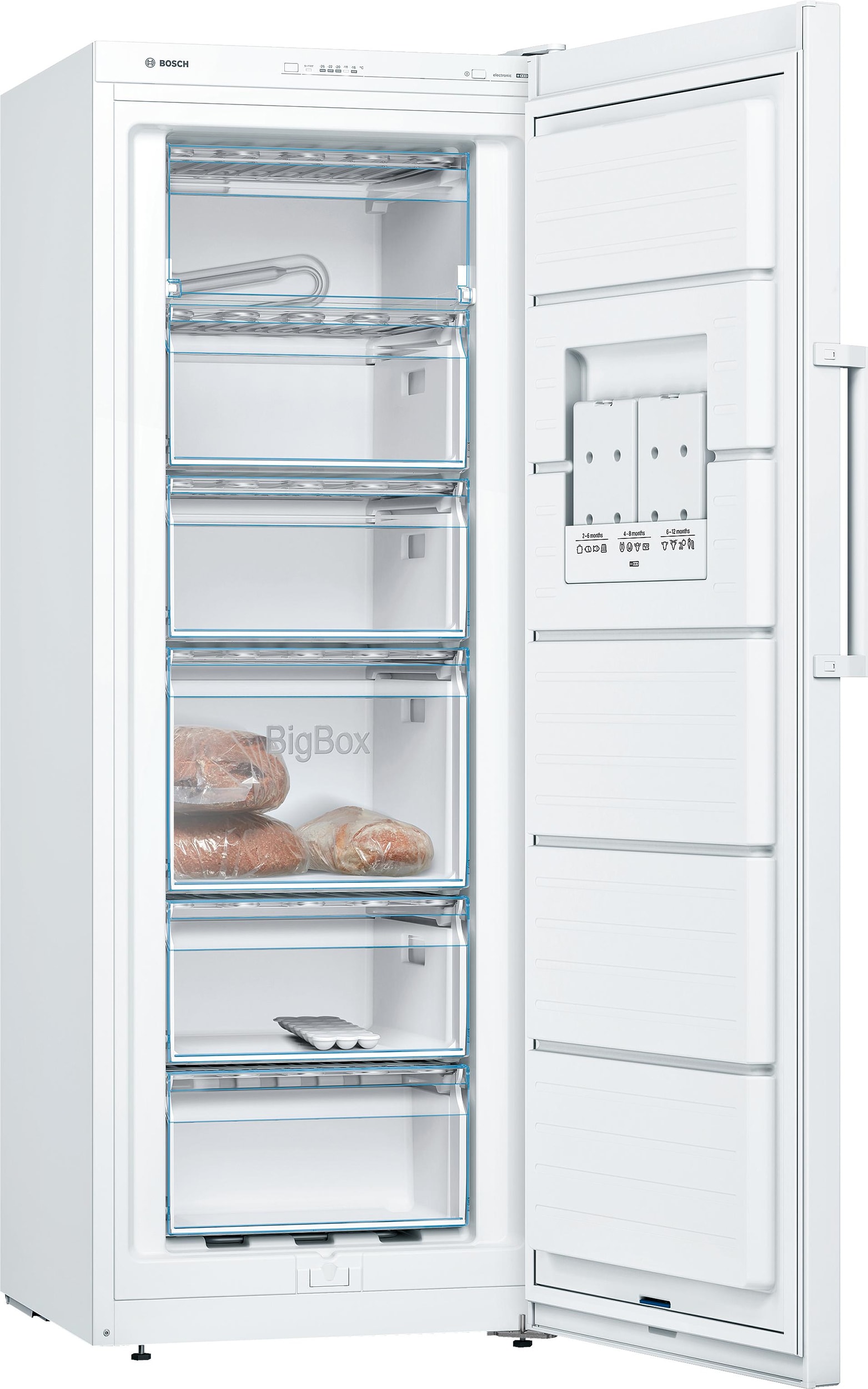 Congélateur armoire Bosch Congélateur armoire vertical blanc froid statique  82l autonomie 25h 3 tiroirs