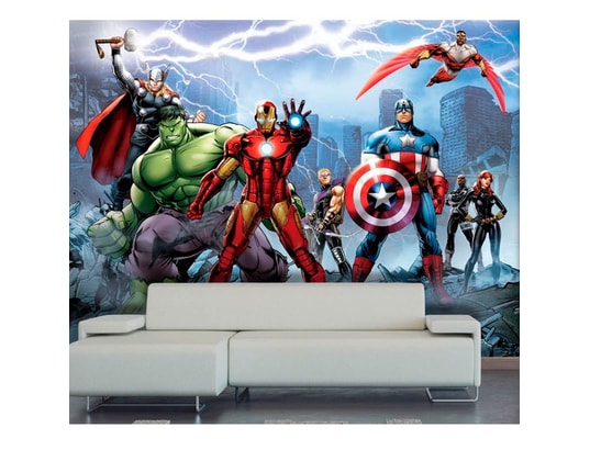 Papier Peint Xxl Intisse Equipe Avengers Marvel 360x255 Cm Bebe Gavroche Ma 80ca184papi Lw4j2 Pas Cher Ubaldi Com