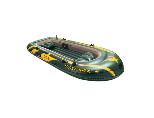 Kit bateau gonflable 4 places Seahawk 4 avec rames et gonfleur - Intex - Gamm vert