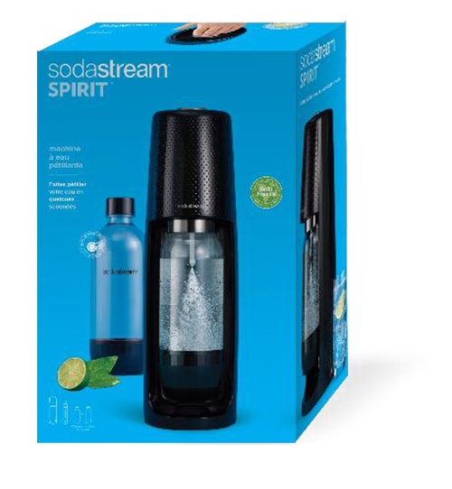 Bouteille classique SodaStream, va au lave-vaisselle, sans BPA, noir, 1 L