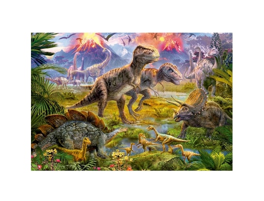 Puzzle 500 pièces : Au temps des dinosaures - Educa - Rue des Puzzles