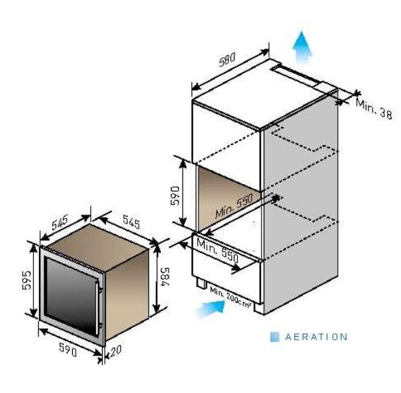 LE CHAI LBN340 Pas Cher Cave à vin encastrable de service LE CHAI