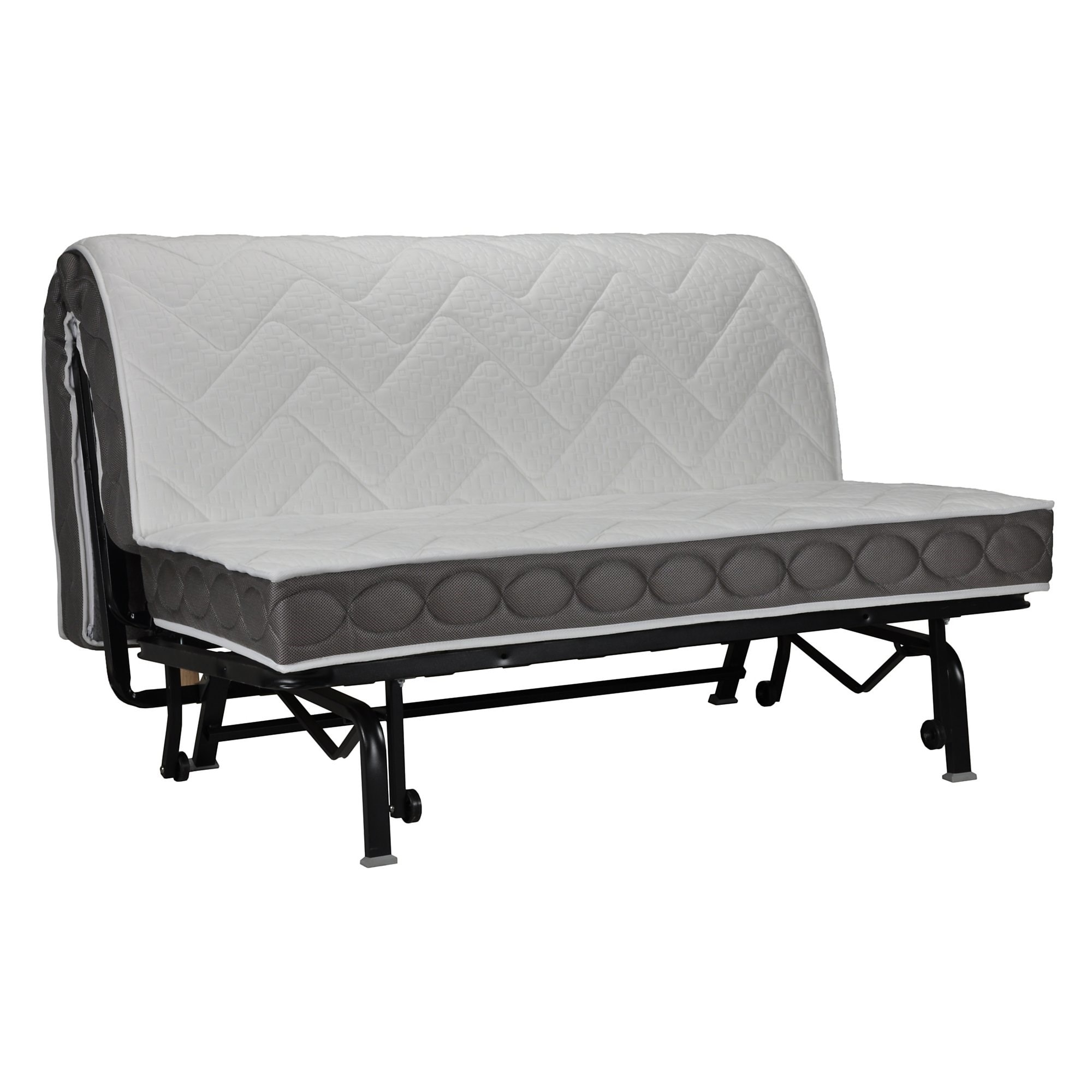 Banquette BZ Gaya, matelas Latex 15 cm CAMIF-140 x 190 cm-Rouge