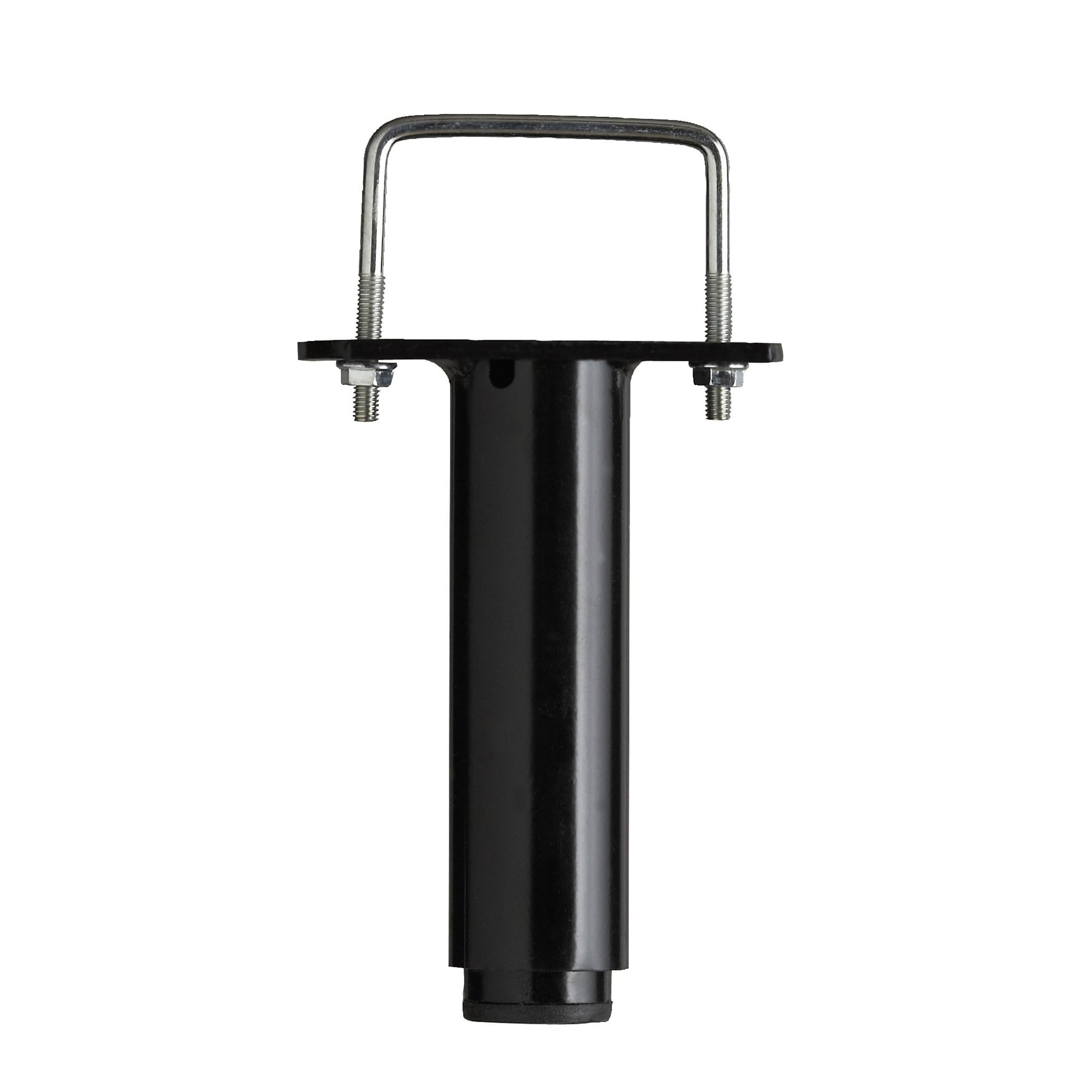 Lot De 4 Pieds Pour Sommier à Lattes - Hauteur Max 50 Cm, Tube Fer 40 Mm, Avec Embouts Plastique Et Vis - Universel, Anti-grincement