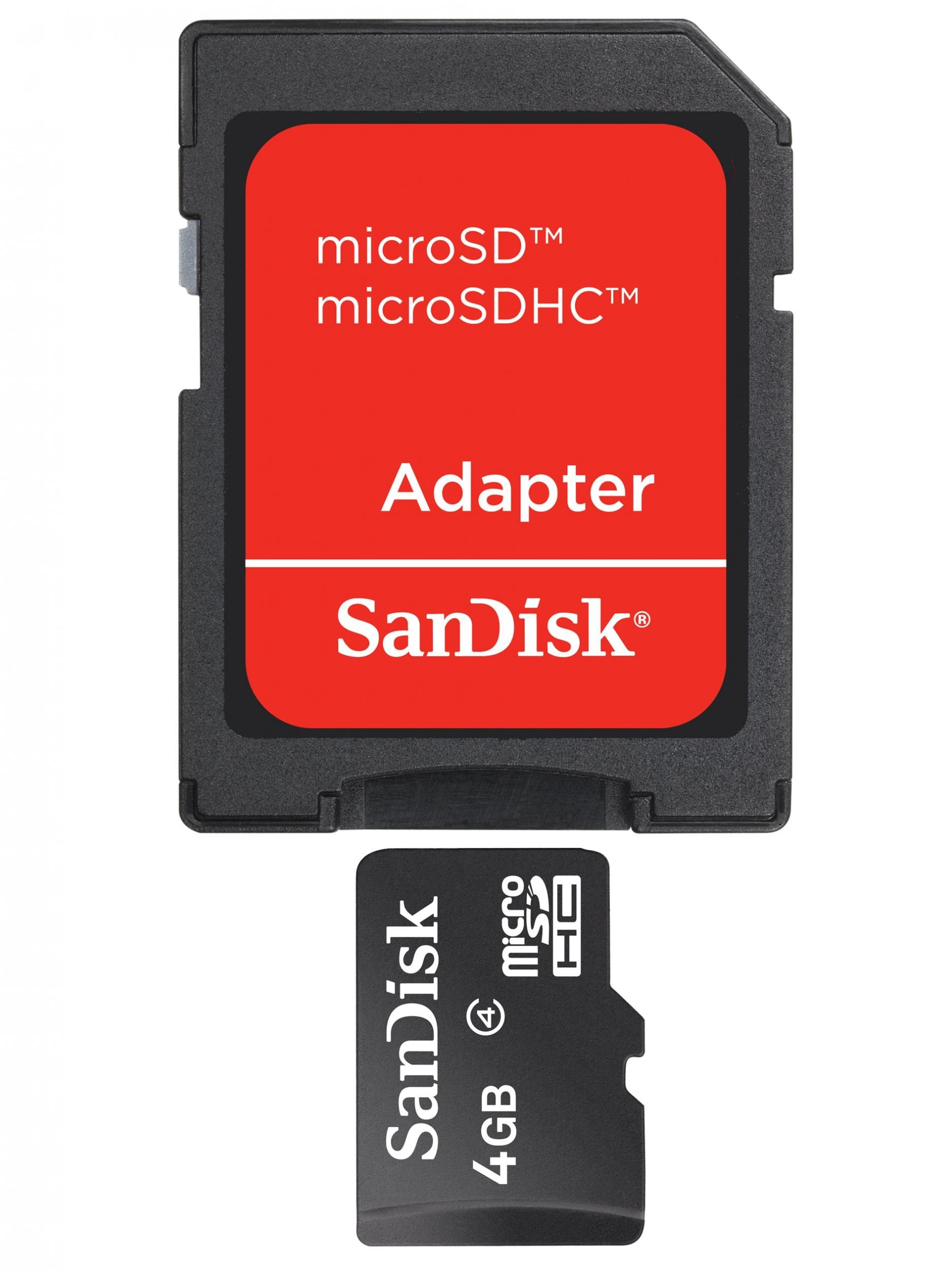 Carte mémoire SD micro INTEGRAL microSDHC Classe 4 - 4 GB (+ adaptateur SD)