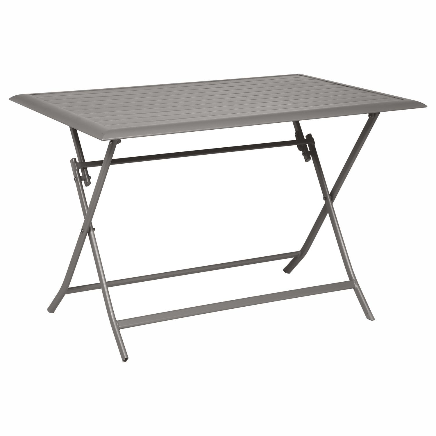 Table pliante en alu rectangle 6 places AZUA - graphite ou tonka