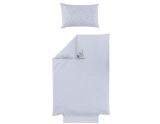 ROBA Housse de couette convertible et taie d'oreiller collection 'Little stars' Roba 80x80 cm GrisBlanc ROBA Housse de couette convertible et taie d'oreiller collection 'Little stars' Roba 80x80 cm GrisBlanc